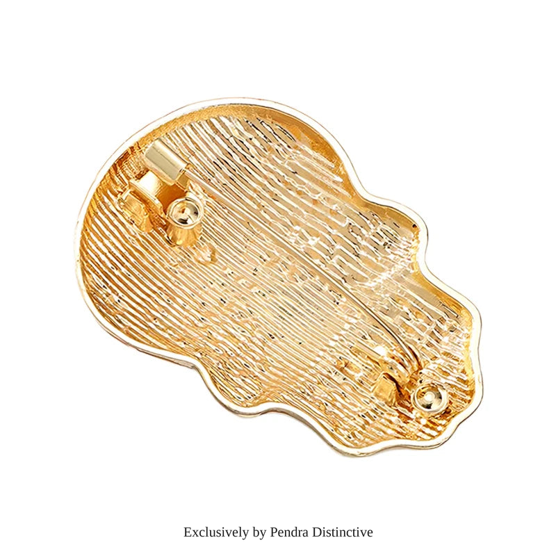 PENDRA Candy Skull Brooch