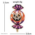 PENDRA Candyra Halloween Enamel Pumpkin Brooch