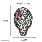 PENDRA Celestine Crystal Brooch