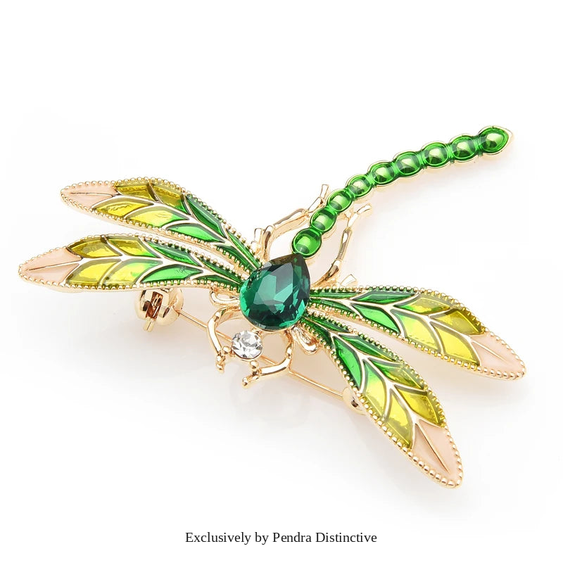 PENDRA Celestine Crystal Brooch