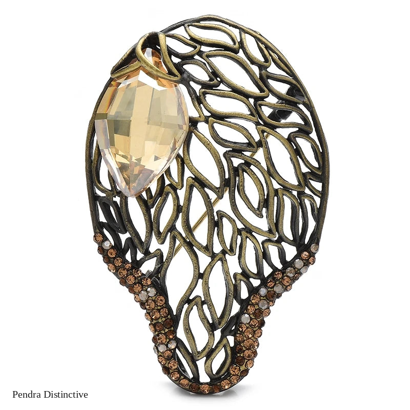 PENDRA Celestine Crystal Brooch