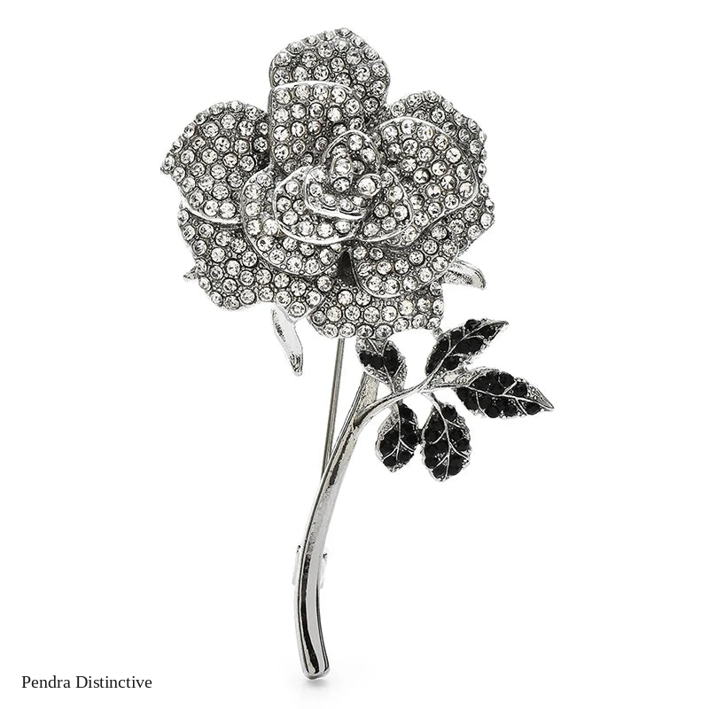 PENDRA Celestine2 Crystal Brooch