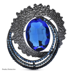 PENDRA Celestine4 Crystal Brooch