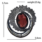 PENDRA Celestine4 Crystal Brooch