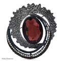 PENDRA Celestine4 Crystal Brooch