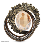PENDRA Celestine4 Crystal Brooch