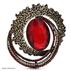 PENDRA Celestine4 Crystal Brooch
