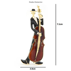 PENDRA Man Playing Cello Brooch