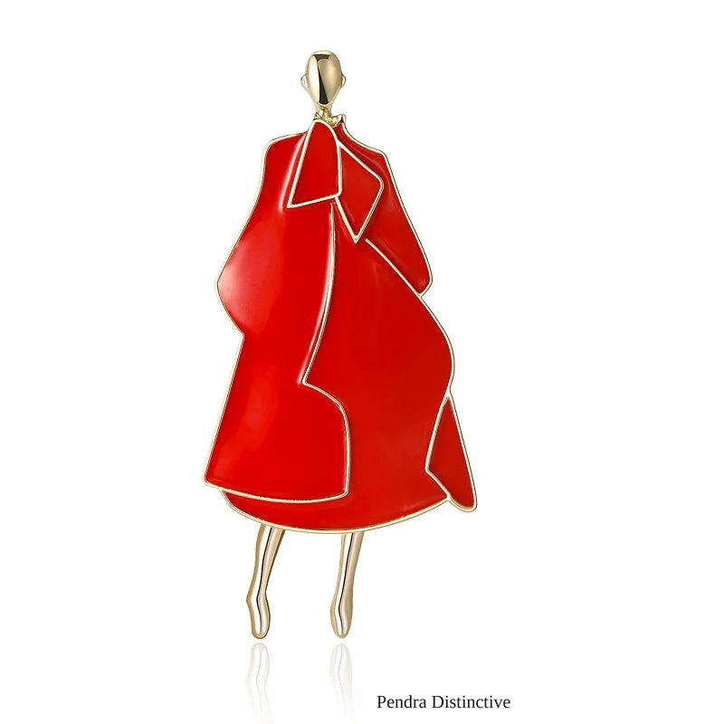 PENDRA Charming Beauty Lady Brooch