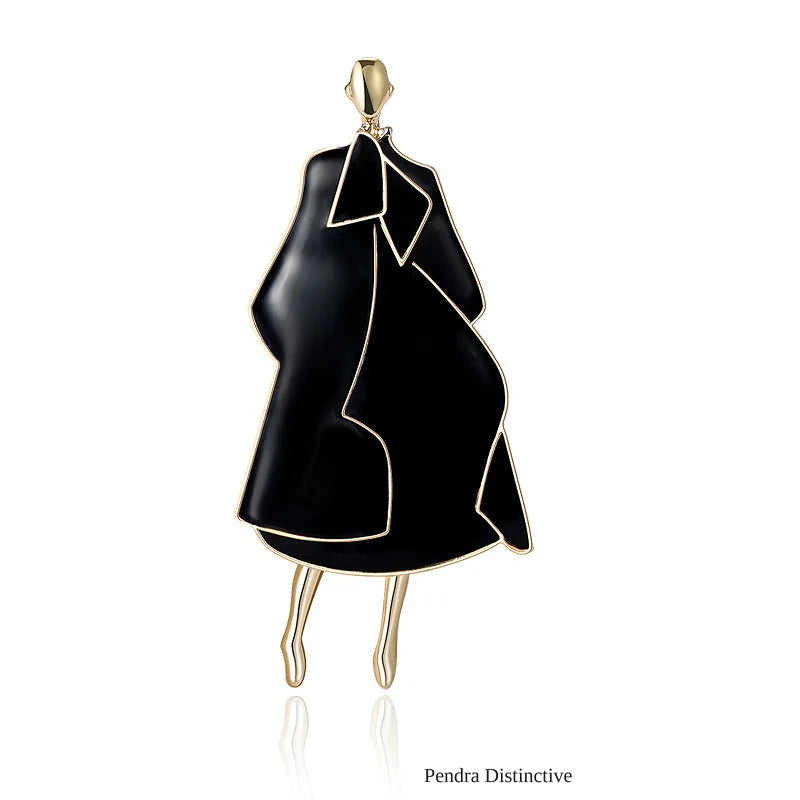 PENDRA Charming Beauty Lady Brooch
