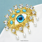 PENDRA Charming Blue Eye Brooch