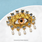 PENDRA Charming Blue Eye Brooch