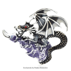 PENDRA Charming Enamel Dragon Brooch