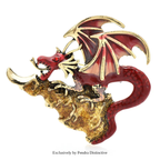 PENDRA Charming Enamel Dragon Brooch