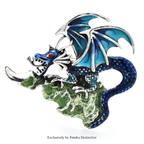 PENDRA Charming Enamel Dragon Brooch