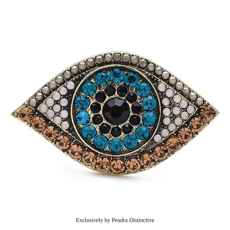 PENDRA Charming Eye 2-color Brooch