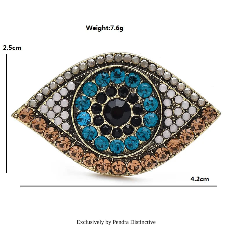 PENDRA Charming Eye 2-color Brooch