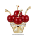 PENDRA Cherrycupcake Cherry Cupcake Brooch