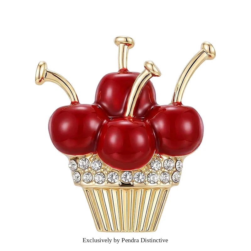 PENDRA Cherrycupcake Cherry Cupcake Brooch