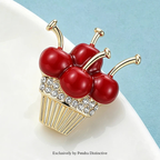 PENDRA Cherrycupcake Cherry Cupcake Brooch