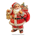 PENDRA Christmas Father Brooch