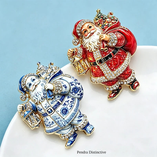 PENDRA Christmas Father Brooch