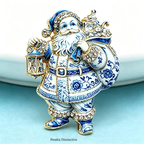 PENDRA Christmas Father Brooch