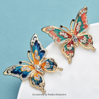 PENDRA Classic Enamel Butterfly Brooch