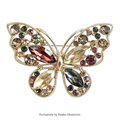 PENDRA Classical Crystal Butterfly Brooch