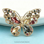 PENDRA Classical Crystal Butterfly Brooch