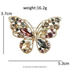 PENDRA Classical Crystal Butterfly Brooch