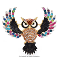 PENDRA Classical Flying Owl Brooch