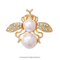 PENDRA Classical Pearl Bee Brooch