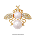 PENDRA Classical Pearl Bee Brooch