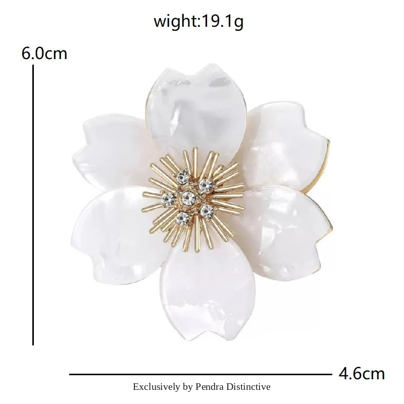 PENDRA Clovera Clover Flower Brooch