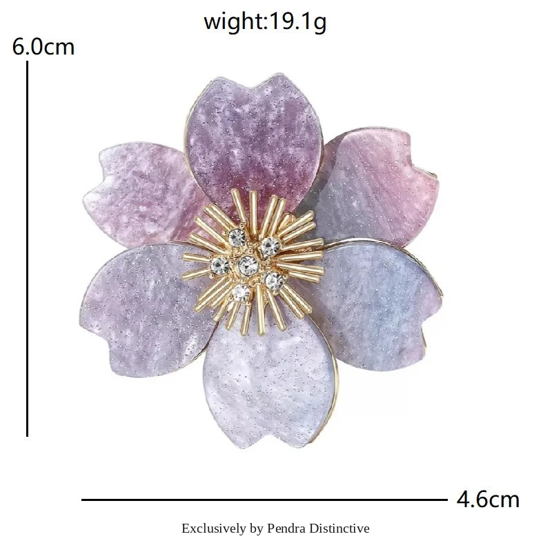 PENDRA Clovera Clover Flower Brooch