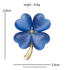 PENDRA Clovera Clover Flower Brooch