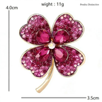 PENDRA Clovera Clover Flower Brooch