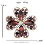PENDRA Clovera Clover Flower Brooch