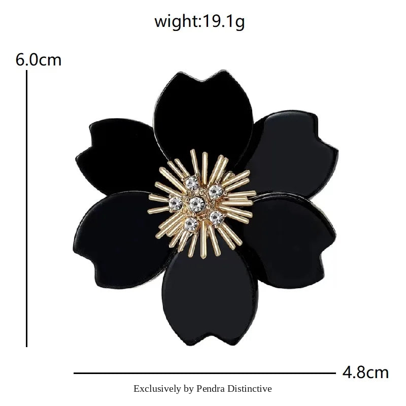 PENDRA Clovera Clover Flower Brooch