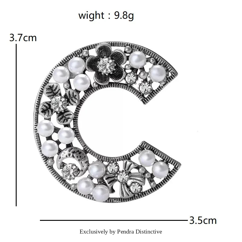 PENDRA Clovera Clover Flower Brooch