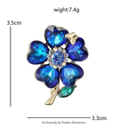 PENDRA Clovera Clover Flower Brooch