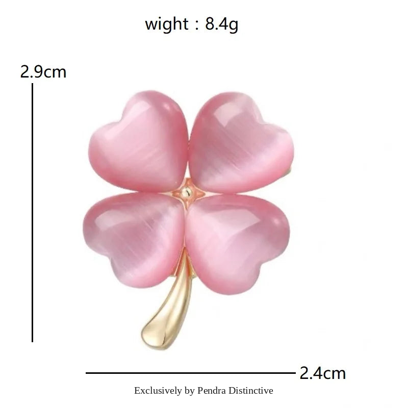PENDRA Clovera Clover Flower Brooch