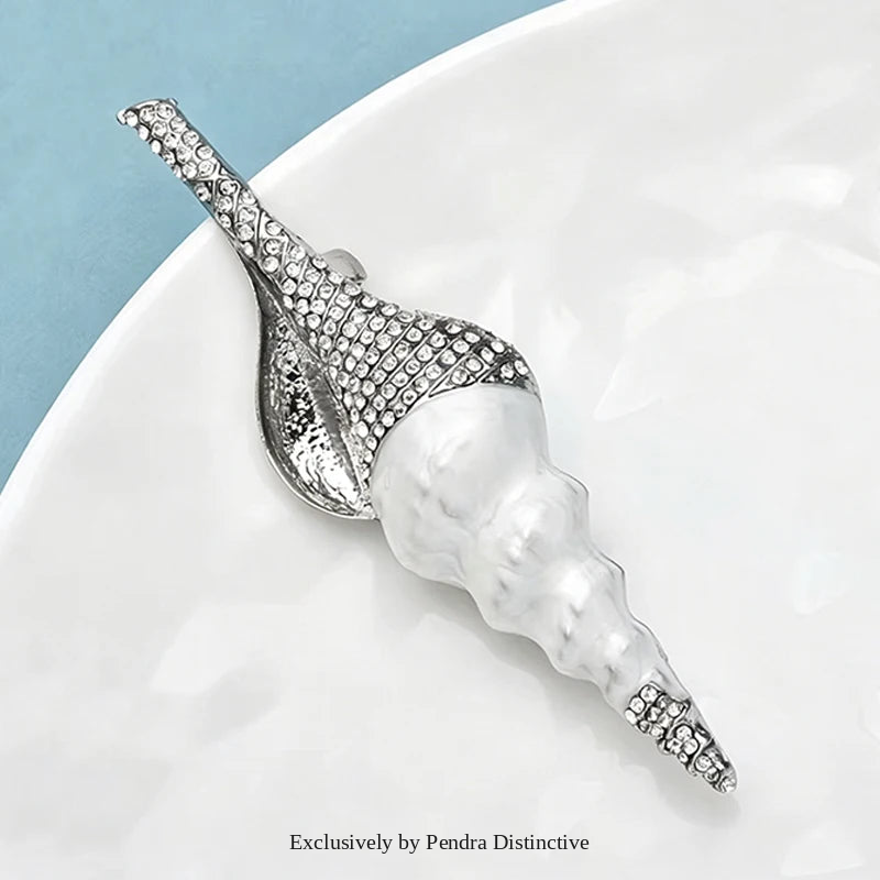 PENDRA Conchella Charming Conch Brooch
