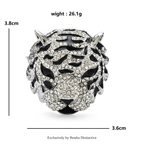 PENDRA Cool Charming Tiger Head Brooch