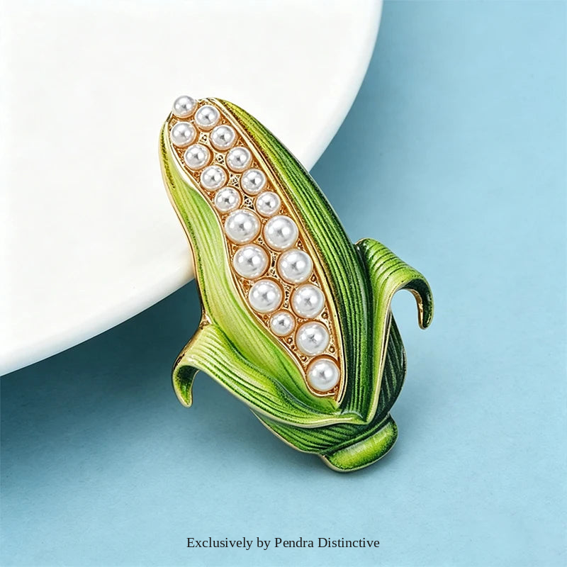 PENDRA Cornelia Pearl Corn Brooch