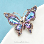 PENDRA Crystal Butterfly Brooch