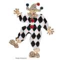 PENDRA Multi Color Crystal Clown Brooch
