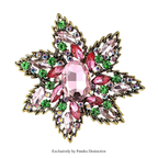 PENDRA Crystalia Luxury Crystal Flower Brooch