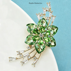 PENDRA Crystalia Luxury Crystal Flower Brooch